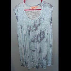 Kohls Evri Blue Tie Dye Tank